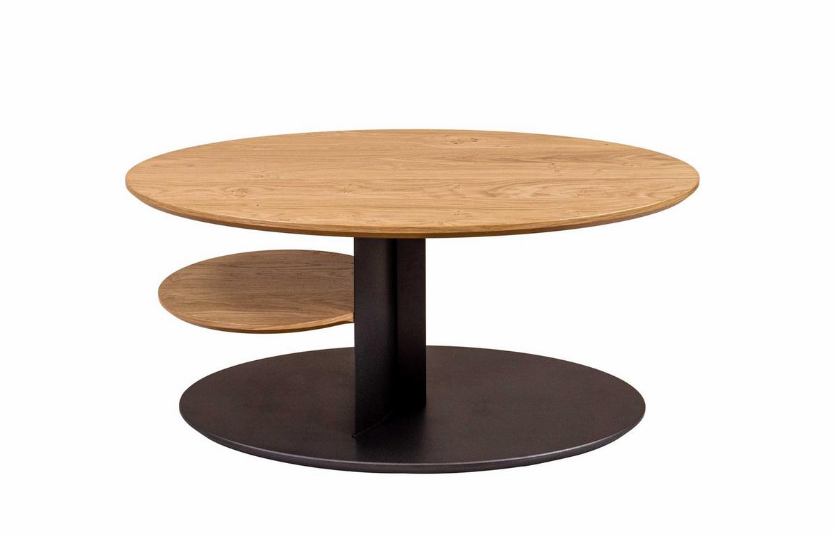 COUCHTISCH höhenverstellbar Corly 95x47x65 Furnier Anthrazit/Wildeiche - Wildeiche/Anthrazit, Holzwerkstoff (95/65/65cm) - 58aufmkessel