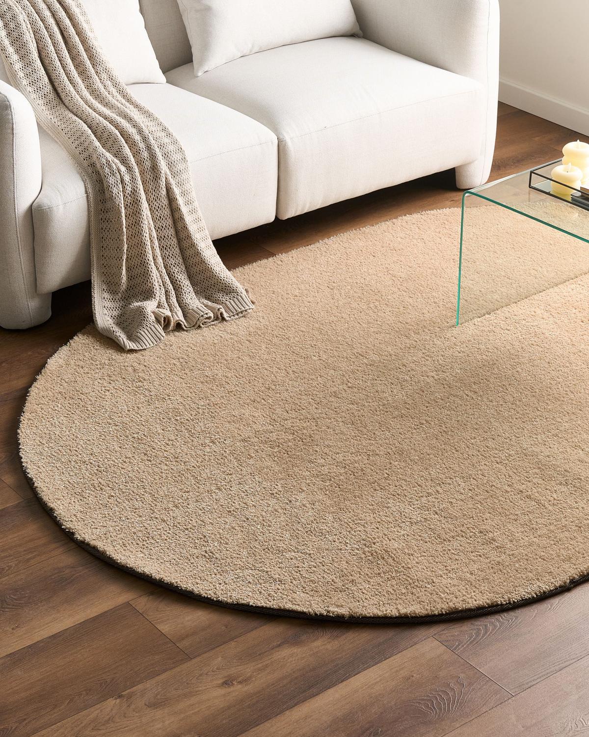SHAGGY-TEPPICH Beige 160/230 cm Demre - Beige, Textil (160/230cm) - Beliani