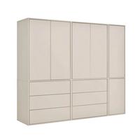 KLEIDERSCHRANK Robe - Beige, Holzwerkstoff (227/197/58cm) - Mokebo
