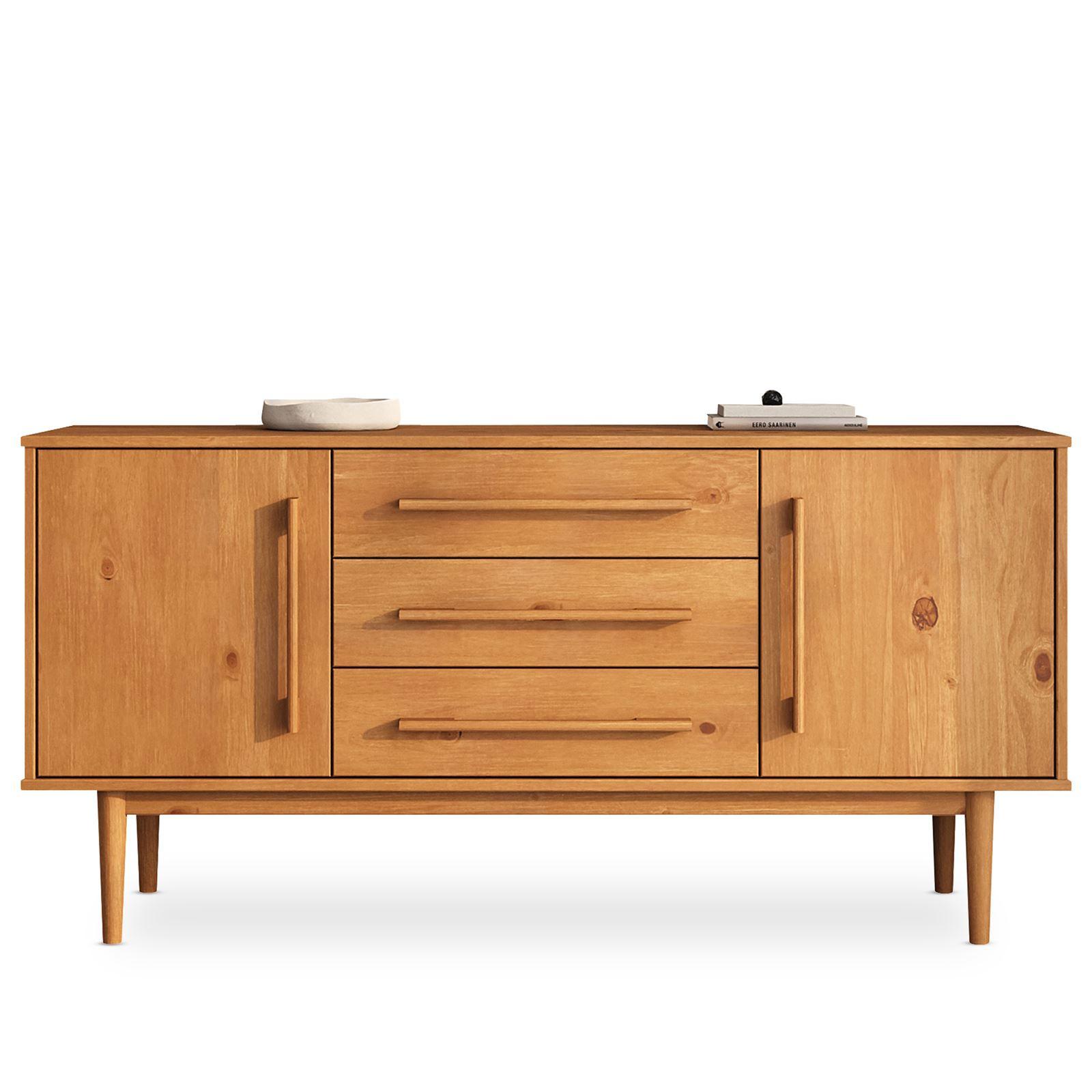 SIDEBOARD TECCA Eiche - Eichefarben, Holz (145/71/43cm) - IDIMEX