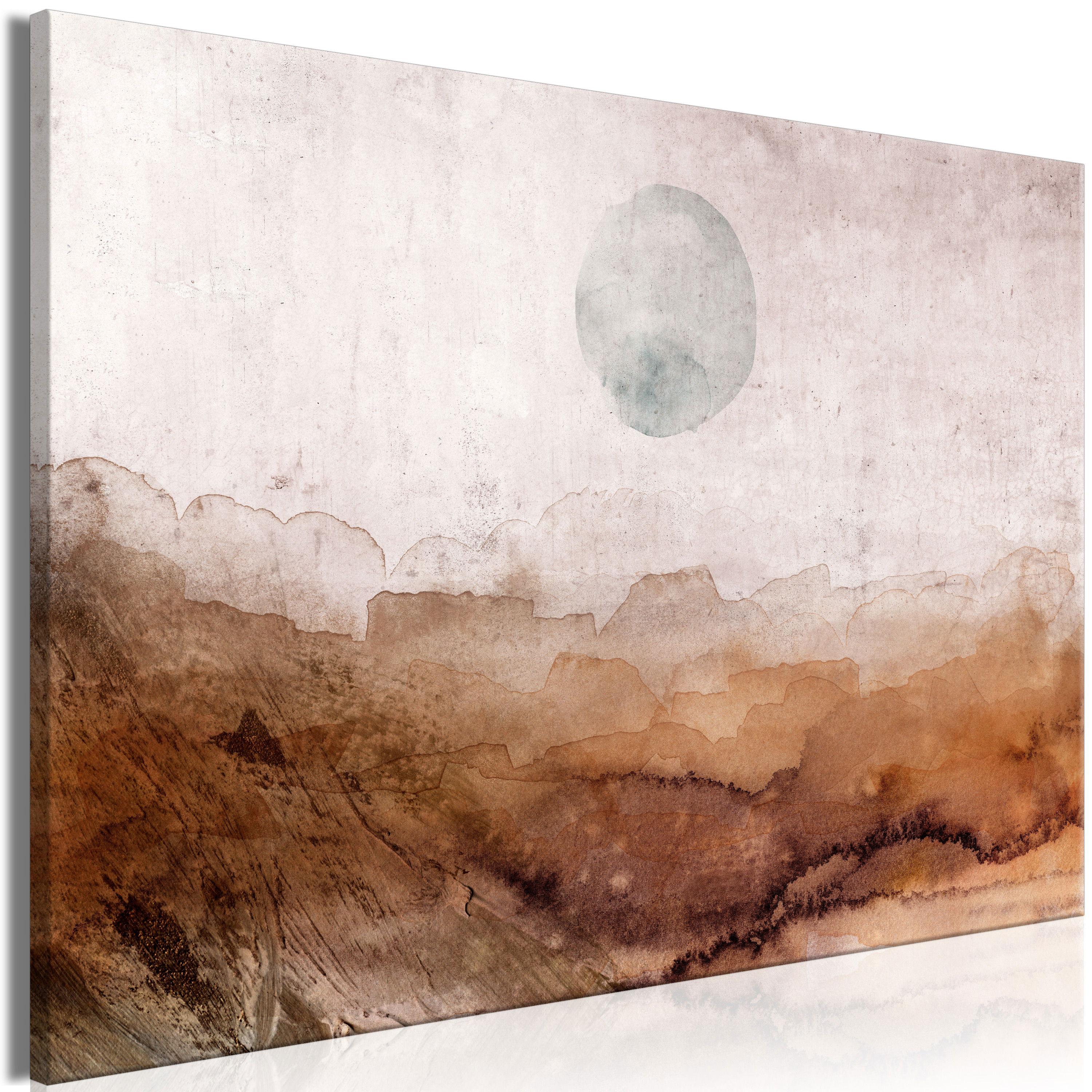 KUNSTDRUCK Braun 90/60 cm - Braun/Grau, Textil (90/60cm) - KUNSTLOFT