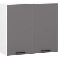 HÄNGESCHRANK Weiß, Graphit Grau 72/80/30 - Weiß, Holzwerkstoff (80/72/30cm) - RAUMHIRSCH FURNITURE