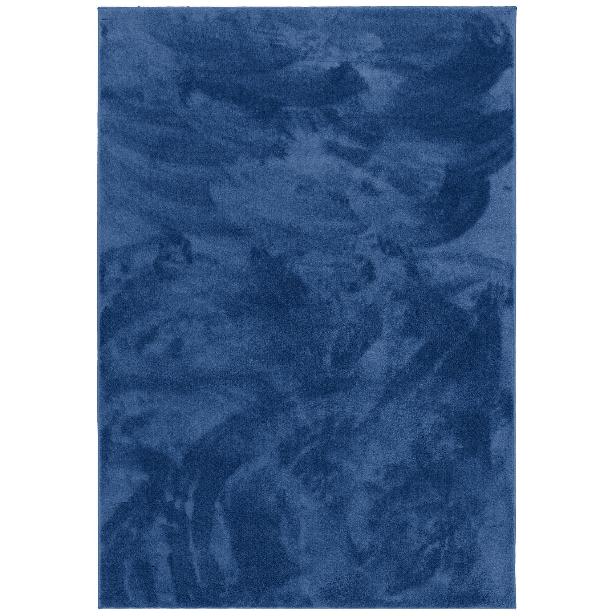 HOCHFLOR LANGFLOR TEPPICH SUPER SOFT MELIA - Dunkelblau, Textil (140/200cm) - Pergamon