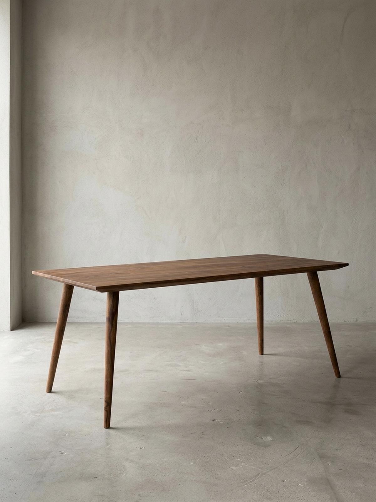 ESSTISCH Massivholz Braun Landhausstil Handgefertigt, Braun 180x80x76 cm - Braun, Holz (80/180/76cm) - KADIMA DESIGN