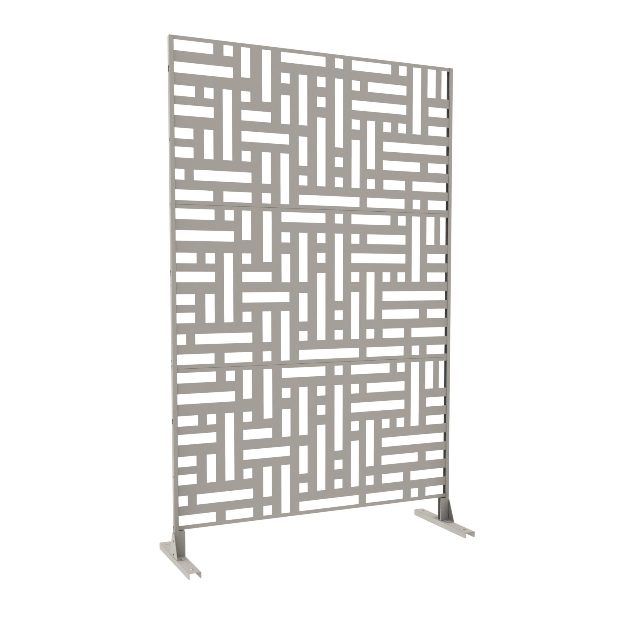 TRENNWAND Bernalda - Beige, Metall (120/180cm) - casa.pro