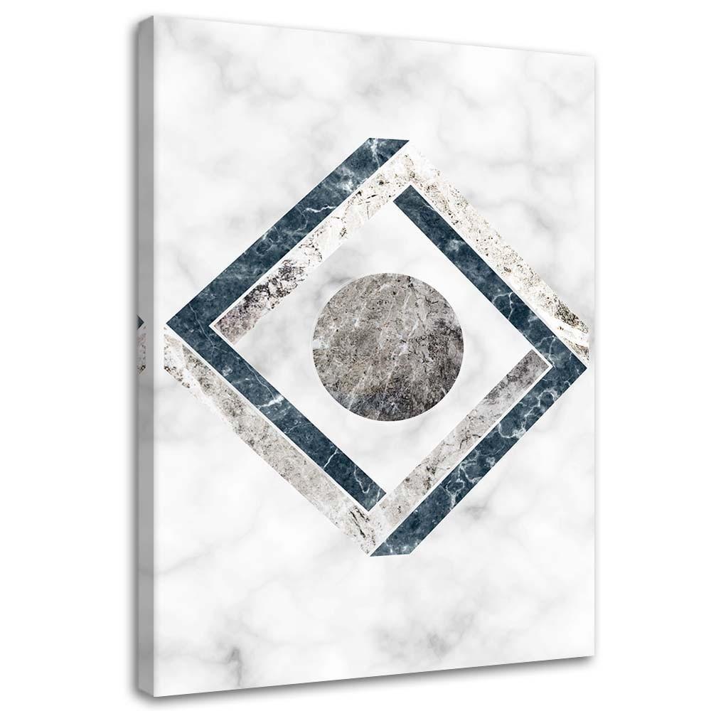 LEINWANDBILD Geometrische Abstrakt 80x120cm - Grau, Textil (80/120cm) - Feeby