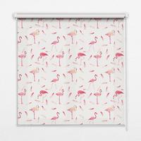 INNENROLLO - Fensterrollo - Rollo - 60x40 cm - Flamingos und ihre Federn - Pink, Kunststoff (60/140/0.5cm) - TULUP
