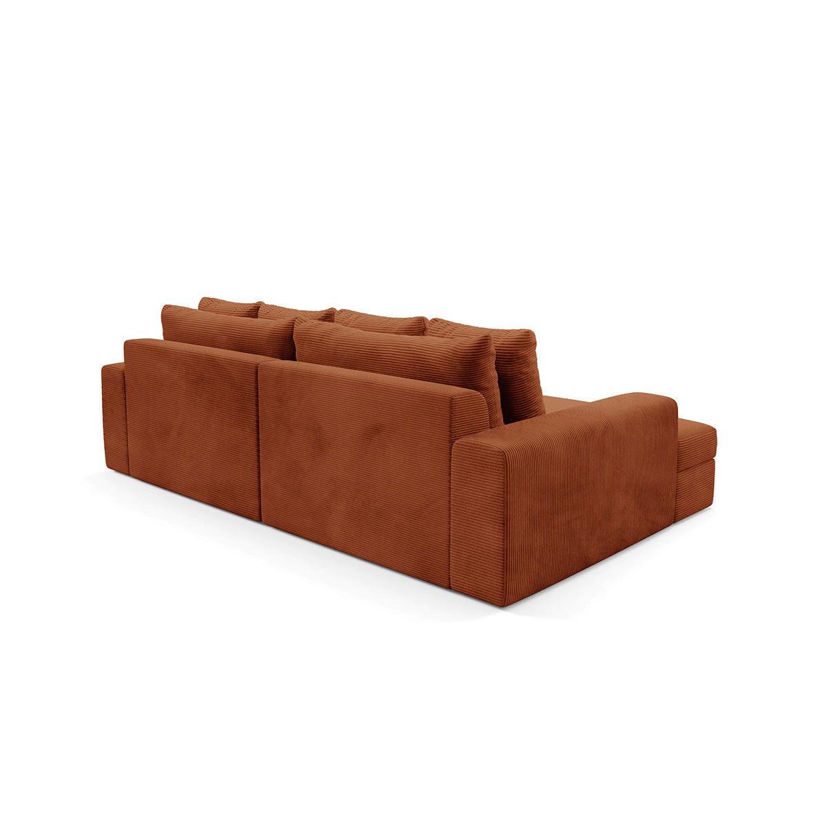 ECKSOFA Paola 3 Sitzplätze Ziegelrot - Terracotta, Holz (272/167cm) - Petits-meubles