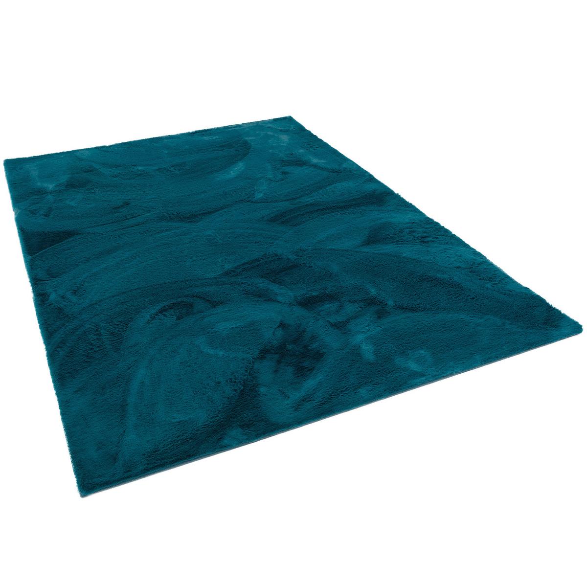FELLTEPPICH LUXUS SUPER SOFT PLUSH - Petrol, Textil (140/180cm) - Pergamon