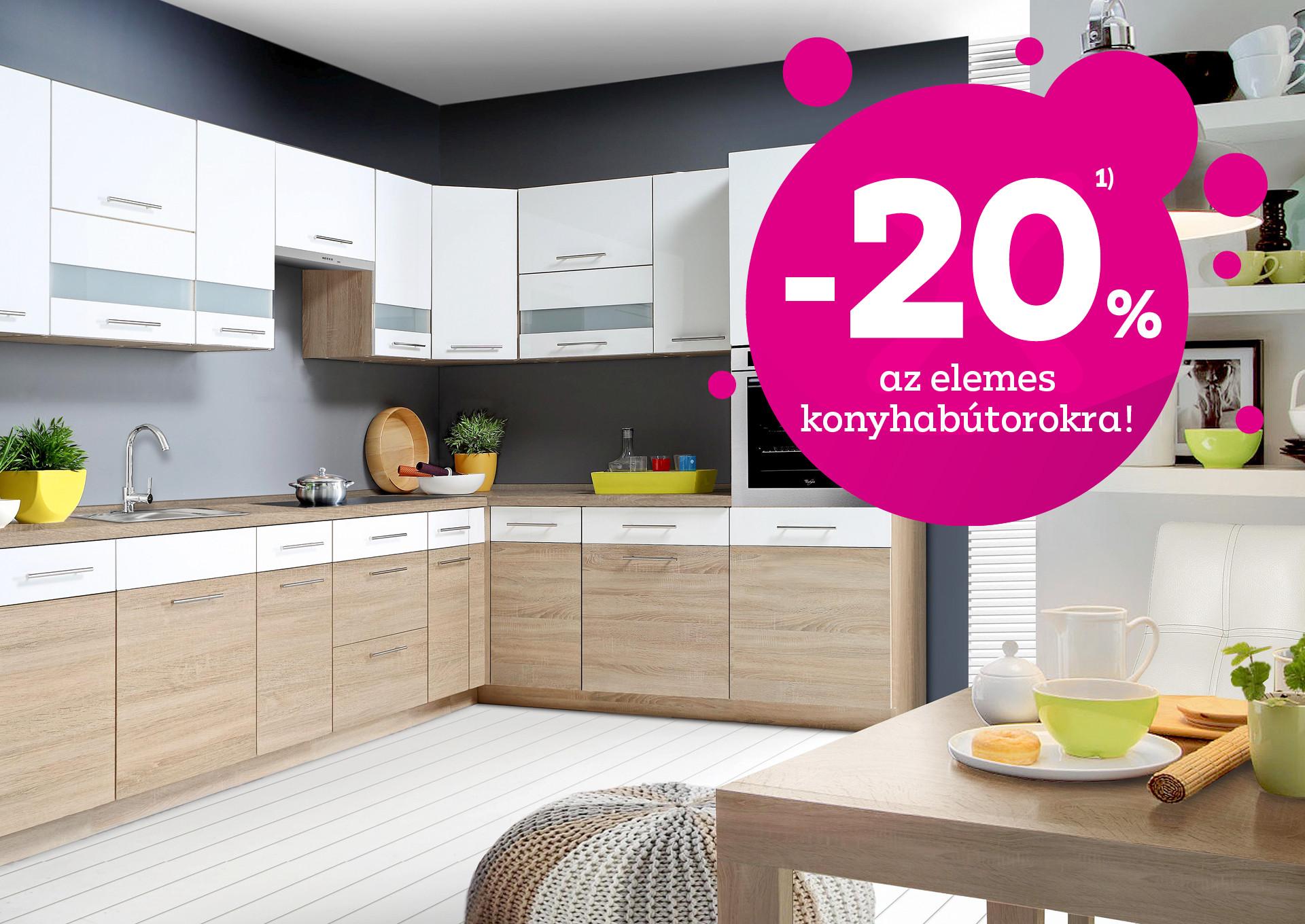 -20% az elemes konyhabútorokra!