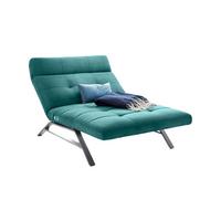 LIEGE MIT MOTORISCHER RELAXFUNKTION AMERIVA Smaragdgrün Velvet Relaxfunktion - Smaragdgrün/Silberfarben, Textil (120/110/158cm) - KAWOLA