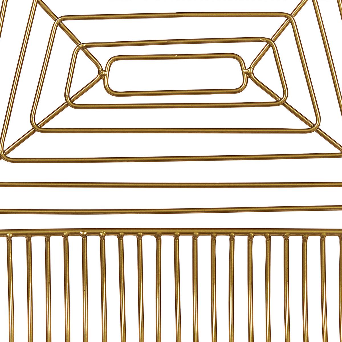 ESSZIMMERSTUHL 2er-Set Metall Gold Beatty - Goldfarben, Textil/Metall (51/79/48cm) - Beliani
