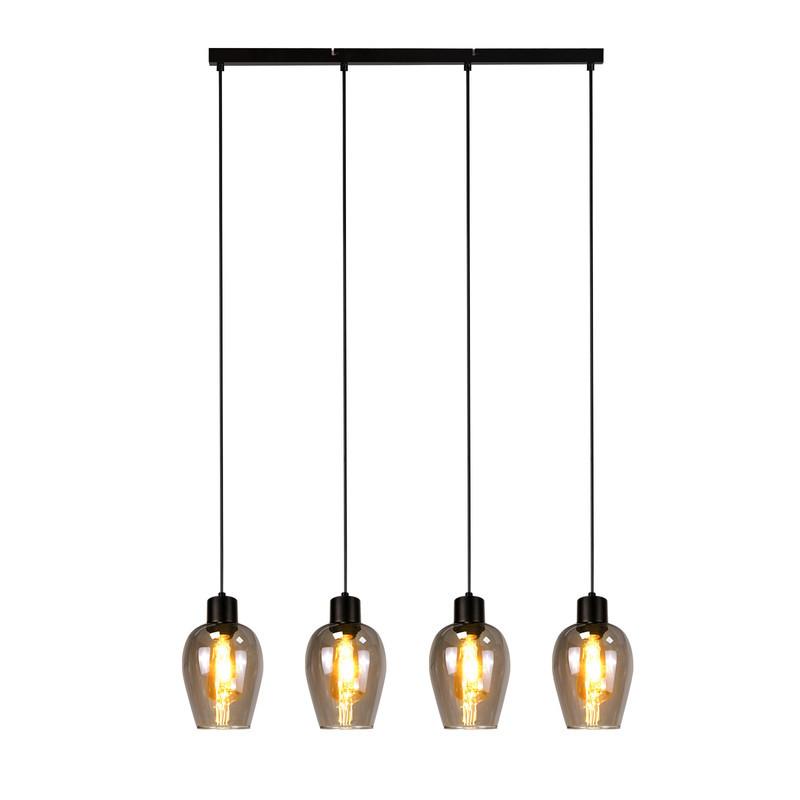 PENDELLEUCHTE BIRTHA Ⅲ 70/5/120 cm - Schwarz, Metall (70/5/120cm) - Nettlife