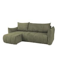 ECKSOFA Ontario Xs Mit Schlaffunktion - Olivgrün, Holzwerkstoff/Textil (154/226cm) - Fun Möbel