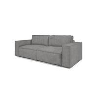 SCHLAFSOFA Vajana - Grau, Holzwerkstoff/Textil (240/86/102cm) - Fun Möbel