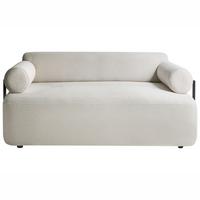 2-SITZER-SOFA Stoff Cremeweiß Elva - Creme, Textil (170/74/100cm) - Beliani
