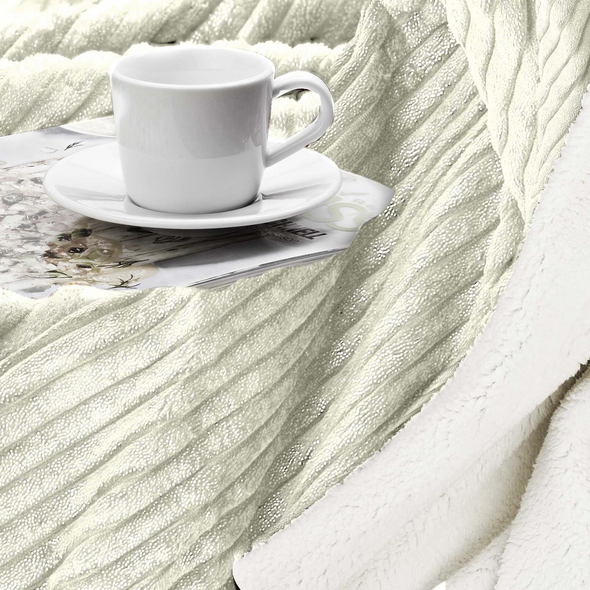 DECKE Elisa 150/200 cm Natur - Beige, Textil (150/200cm) - Beautissu 