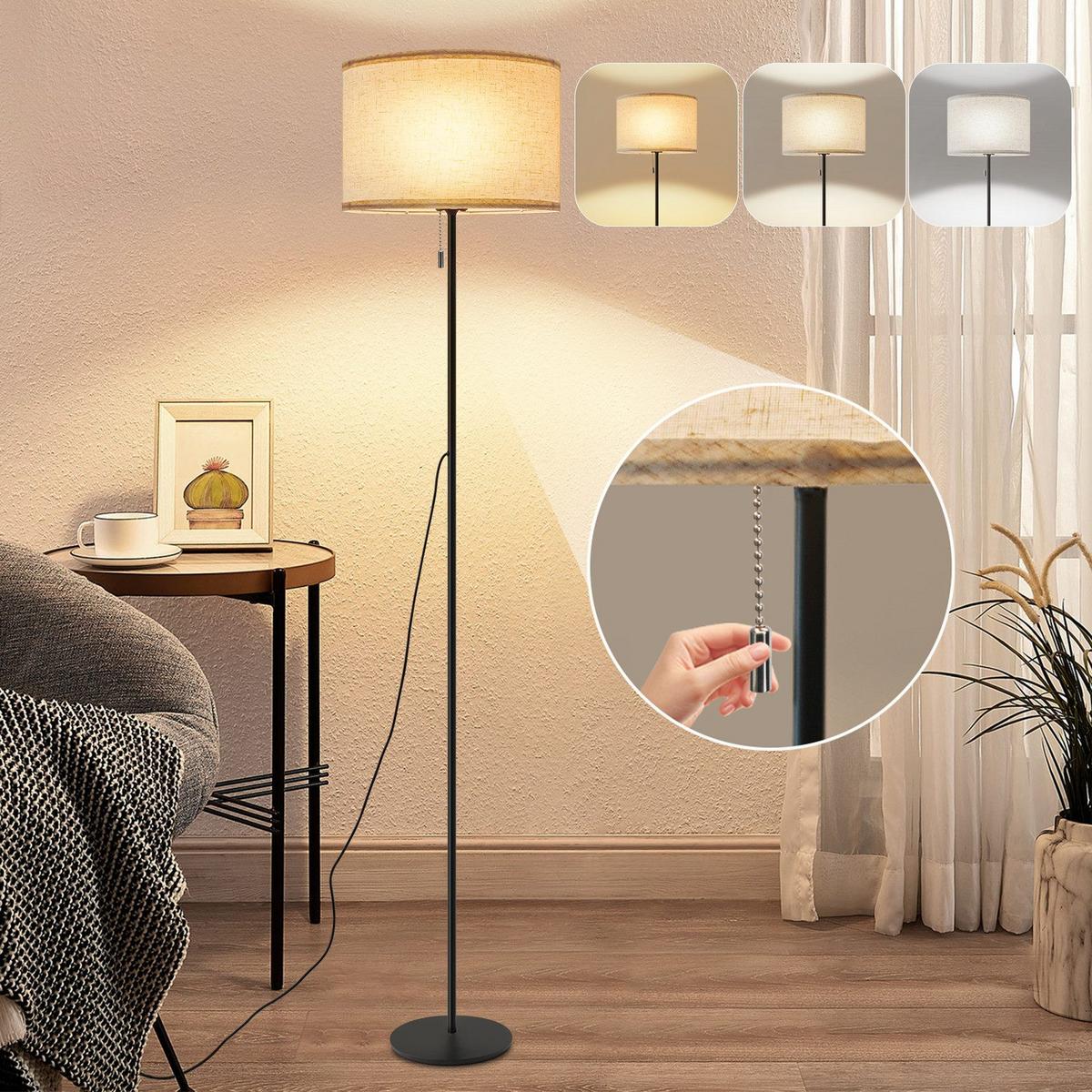 LED-STEHLAMPE Yamamoto 136/16/30cm - Schwarz, Metall (136/16/30cm) - Nettlife