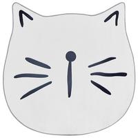 KINDERTEPPICH-KITTY 100/100 cm - Weiß, Kunststoff (100/100cm) - Beliani