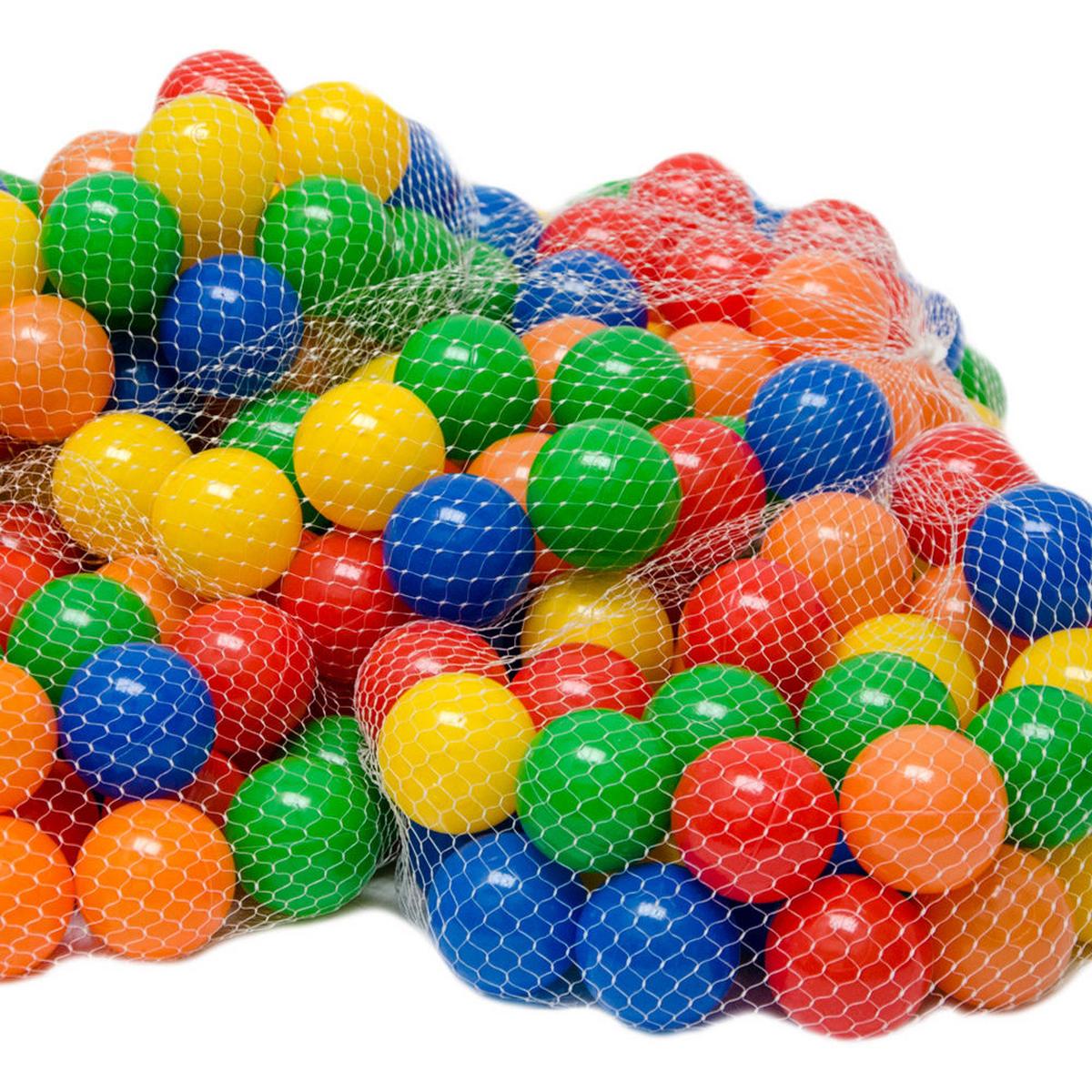 BÄLLEBAD-BÄLLE 50 Stück, bunt, 5,5 cm - Multicolor, Kunststoff (5.5/5.5/5.5cm) - Littletom