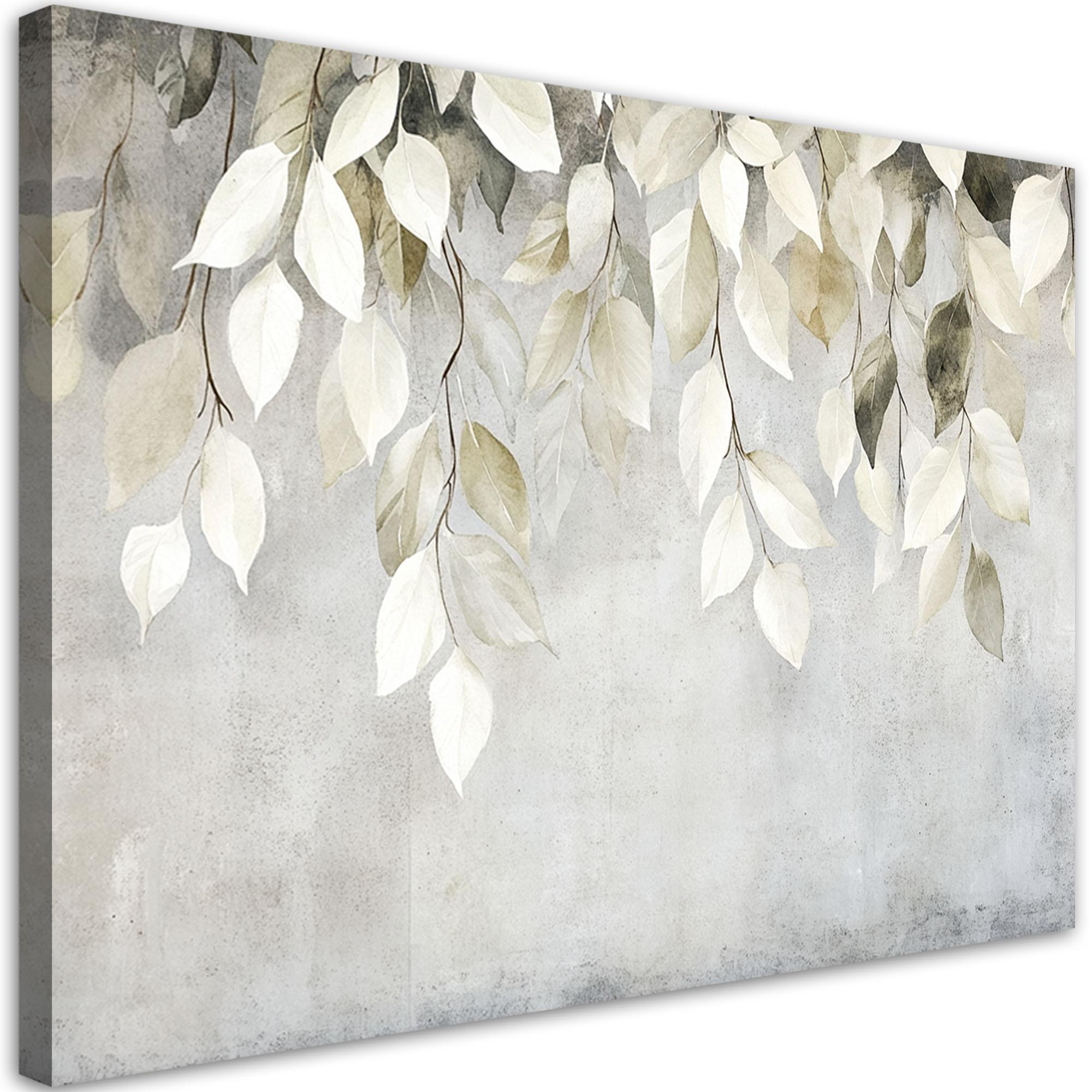LEINWANDBILD Natur und Botanik 60x40cm - Grau, Textil (60/40cm) - Feeby