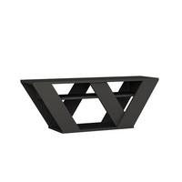TV-MÖBEL 3 Regale L110 cm - Pipralla - Anthrazit, Holzwerkstoff (30/40/12cm) - Calicosy