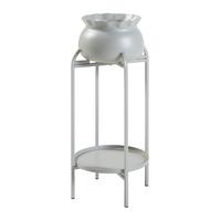 BLUMENSTÄNDER Altena - Hellgrau, Metall (40/40/80.5cm) - [en.casa]