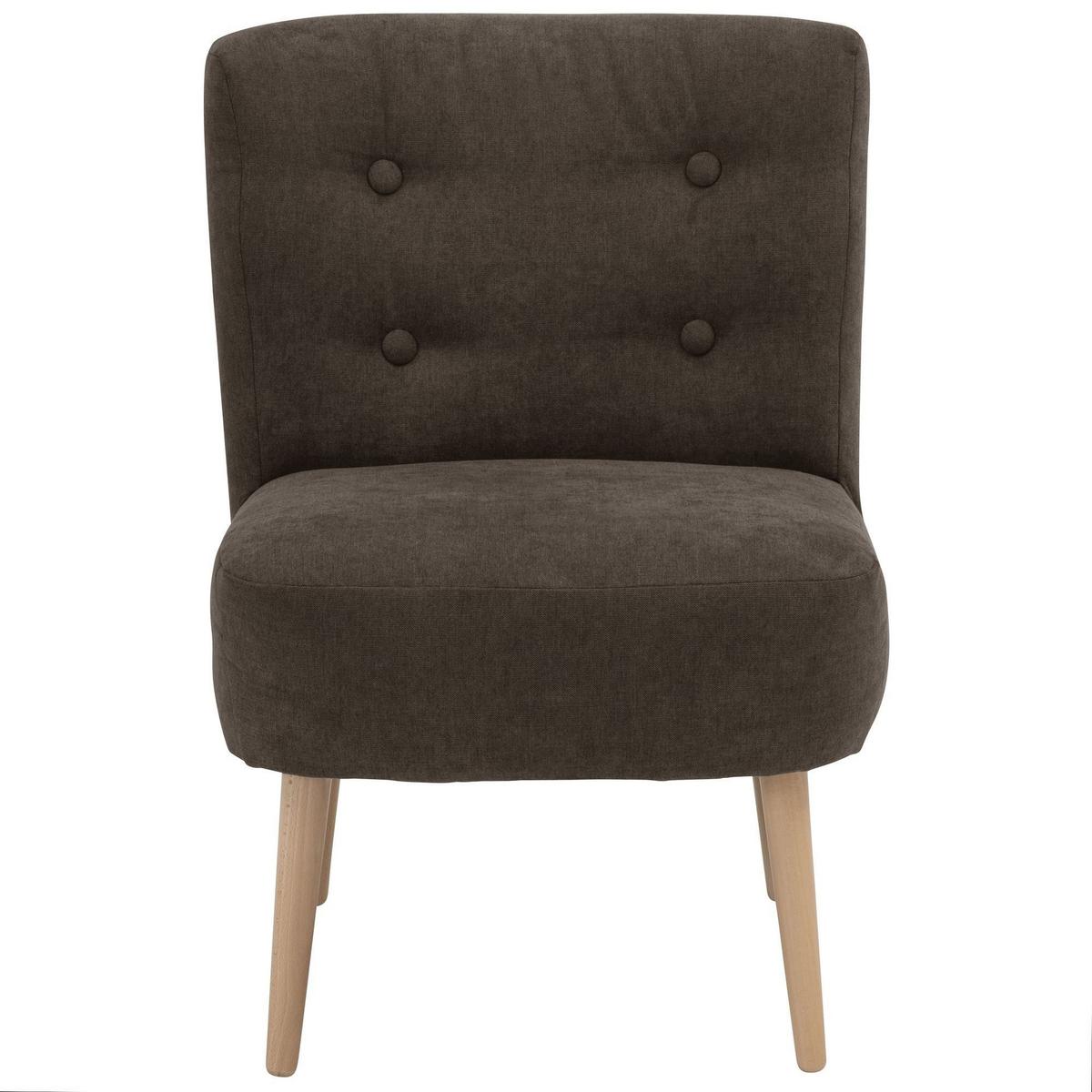 SESSEL Kamle Bezug Flachgewebe Buche natur / schoko - Braun, Kunststoff (68/78/58cm) - 58aufmkessel