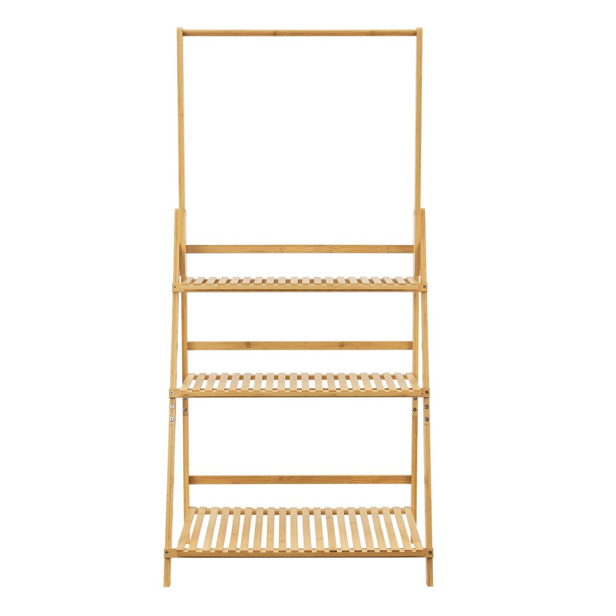 LEITERREGAL Brändö - Naturfarben, Holz (70/144/39.5cm) - [en.casa]