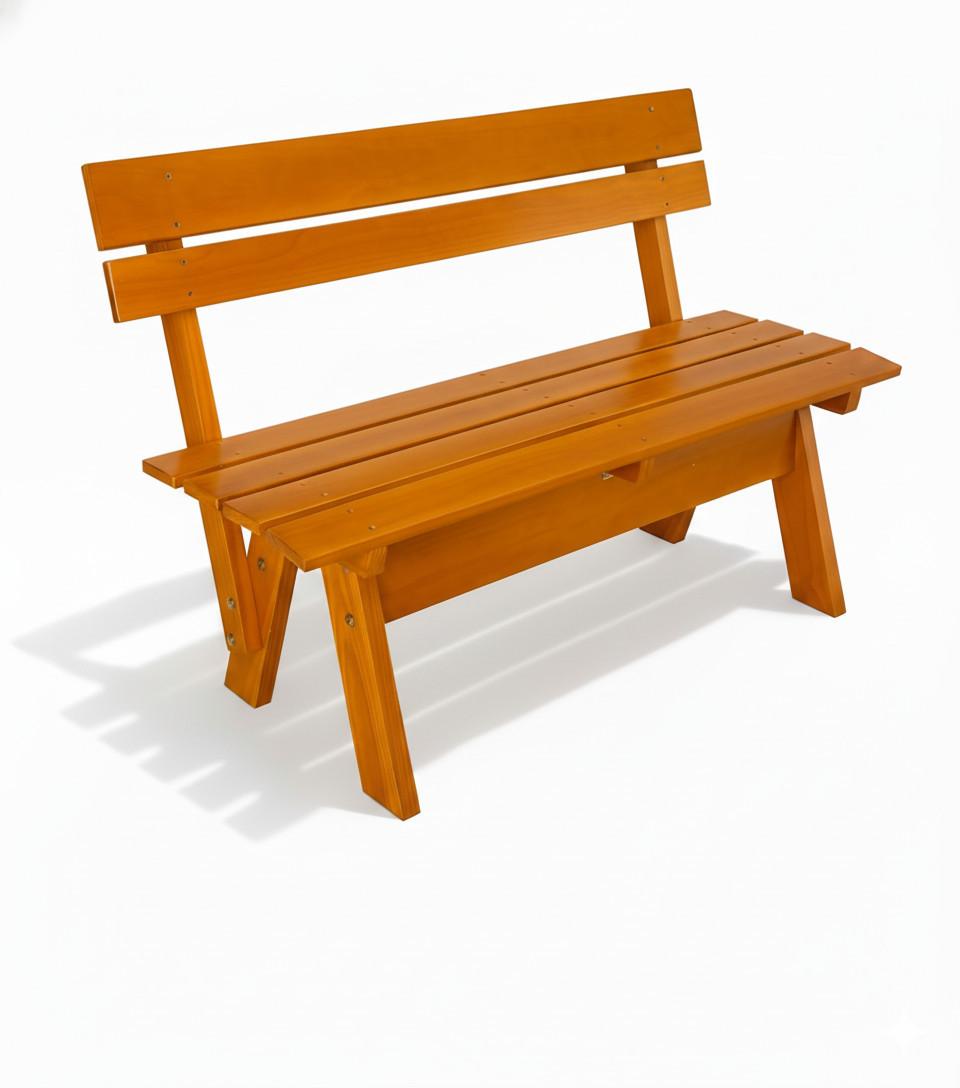 GARTENBANK Tromsö GR 150cm - Braun, Holz (42/60/150cm) - Beautissu 