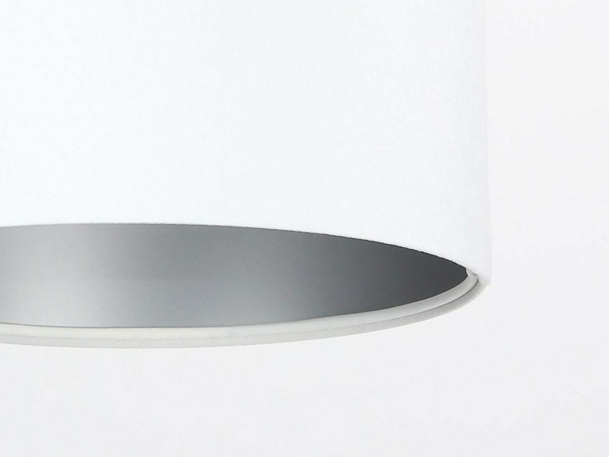 HÄNGELEUCHTE Silber 30/20 cm - Silberfarben/Weiß, Kunststoff (30/0.45/20cm) - ONZENO