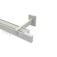 GARDINENSTANGE INNENLAUF Smartline Lox 100 cm, 2-läufig, 14x35 mm Weiß - Weiß, Metall (100cm) - INTERDECO