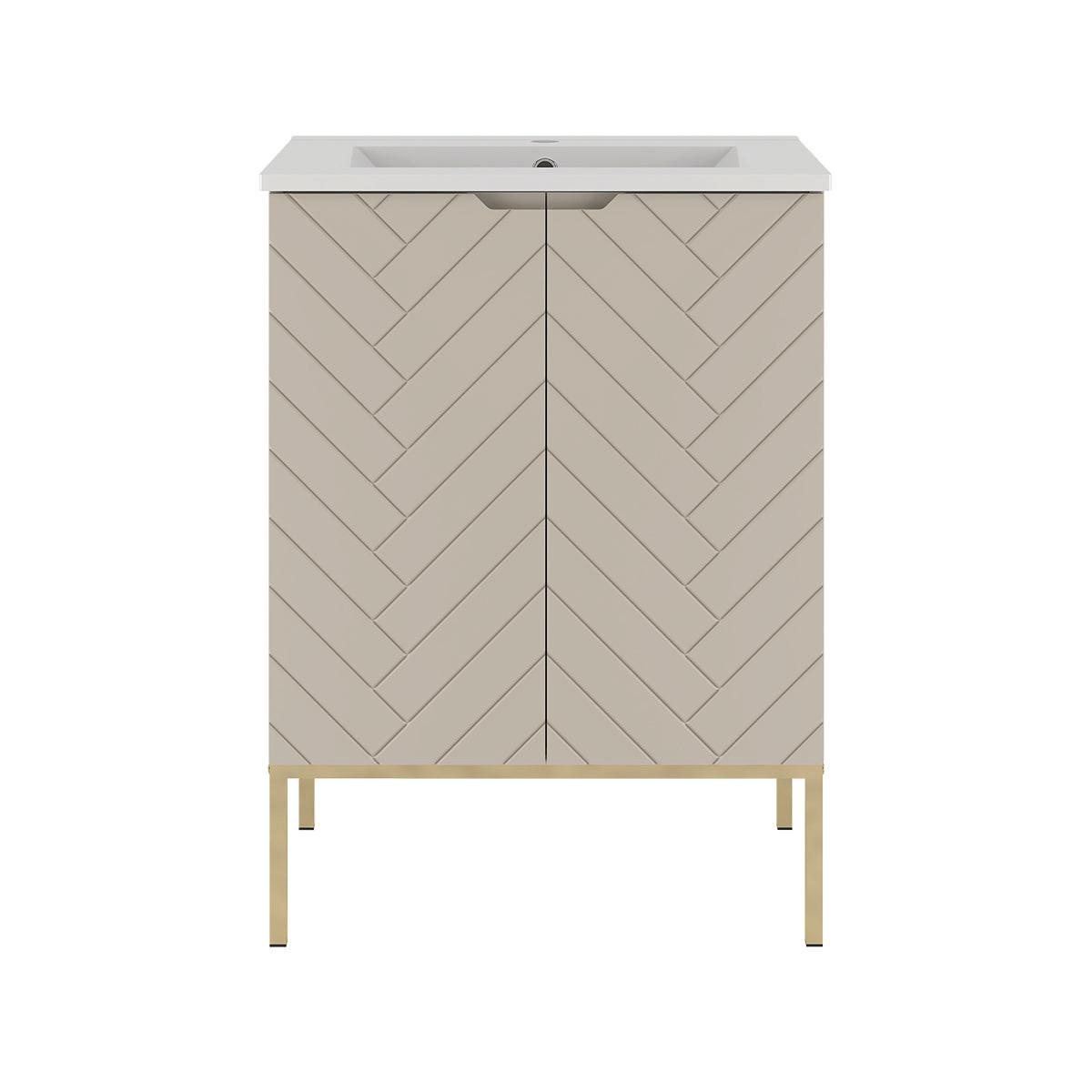 WASCHTISCH 60cm Daria Kaschmir - Beige, Holzwerkstoff (60/84/45.8cm) - Petits-meubles