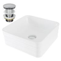 WASCHBECKEN - Weiß, Keramik (39/15/39cm) - LuxeBath