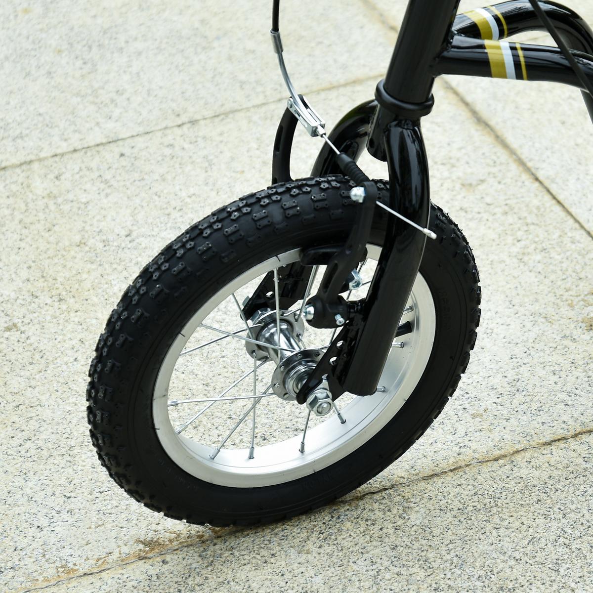 KINDERROLLER ab 5 Jahre Scooter Kinderscooter Tretroller Cityroller Schwarz - Schwarz, Metall (120/58/95cm) - HOMCOM