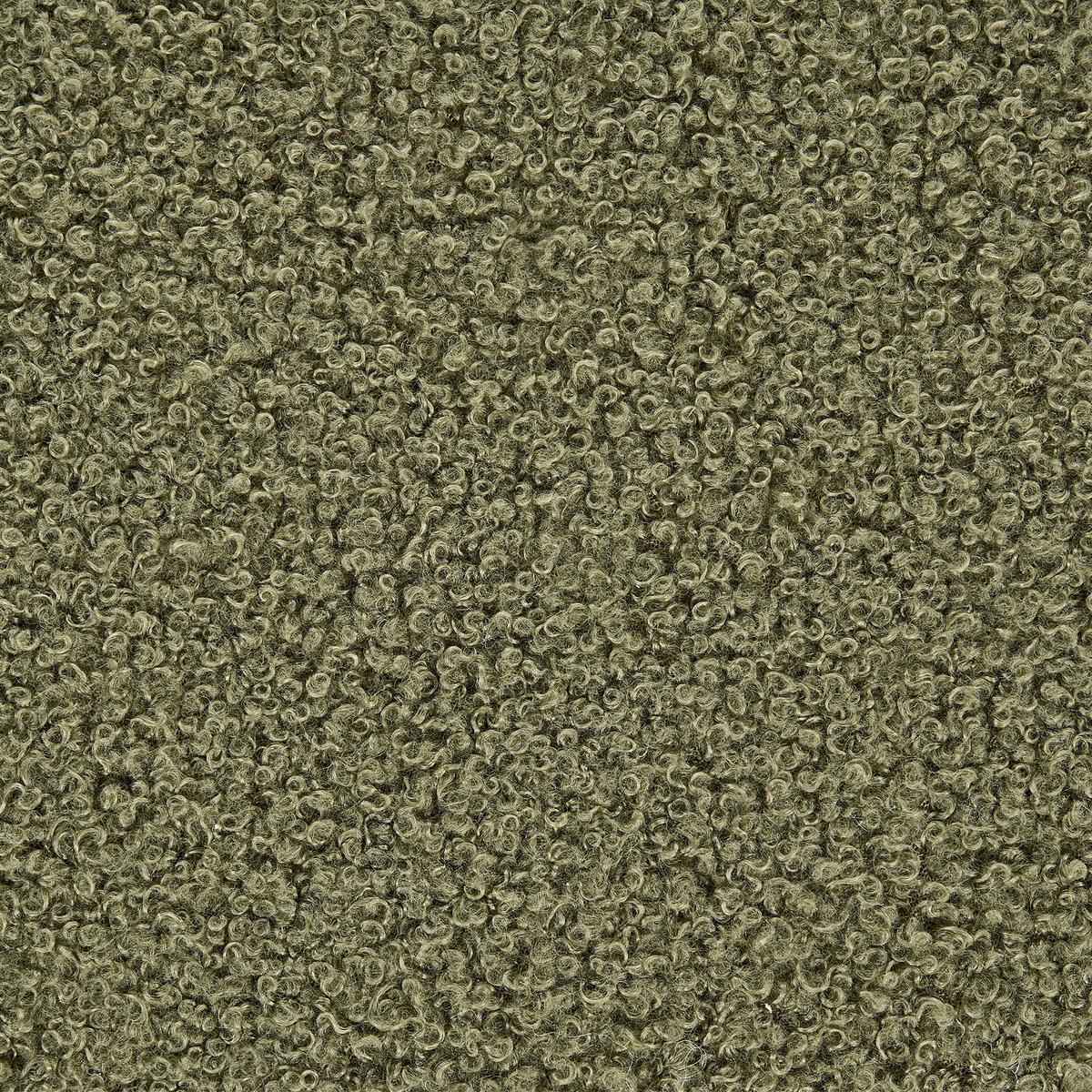 POUF Bouclé Grün Beaufort - Hellbraun, Textil (60/27/60cm) - Beliani