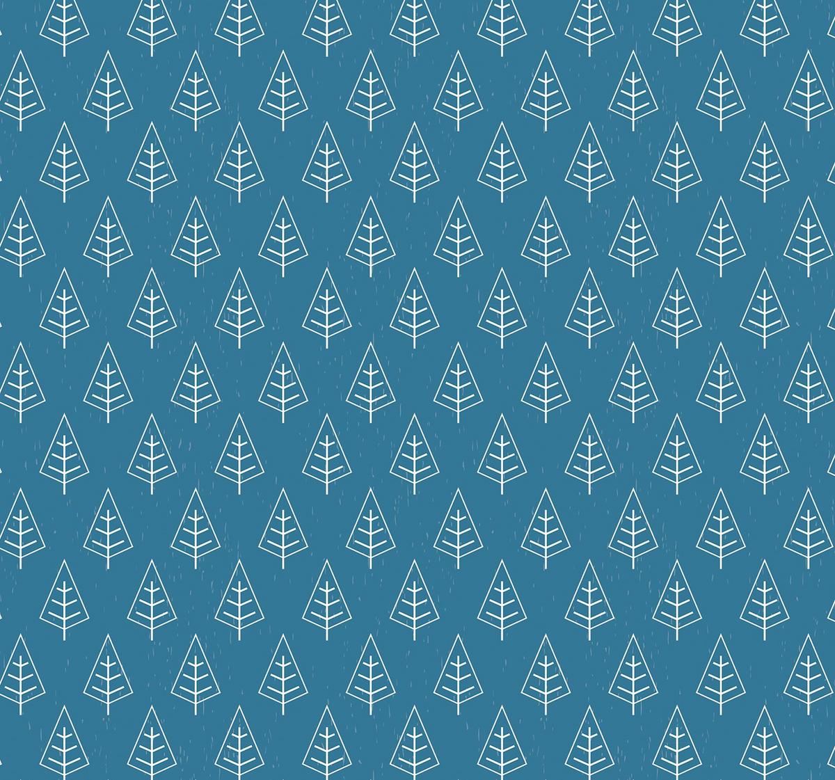 VERDUNKELUNGSROLLO 150x140 cm Bäume im Regen - Weiß, Textil (150/140cm) - TULUP