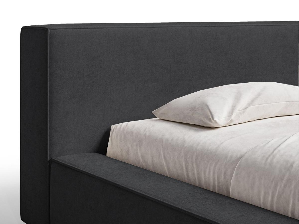 POLSTERBETT Mali 160x200 Schwarz - Schwarz, Textil (160/200cm) - Graingold