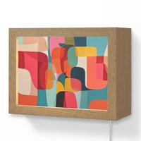 WANDLEUCHTE Formen - Bunt - Abstrakt - Flugzeuge 20x15 cm - Multicolor, Holzwerkstoff (20/15/8cm) - OnlyWow