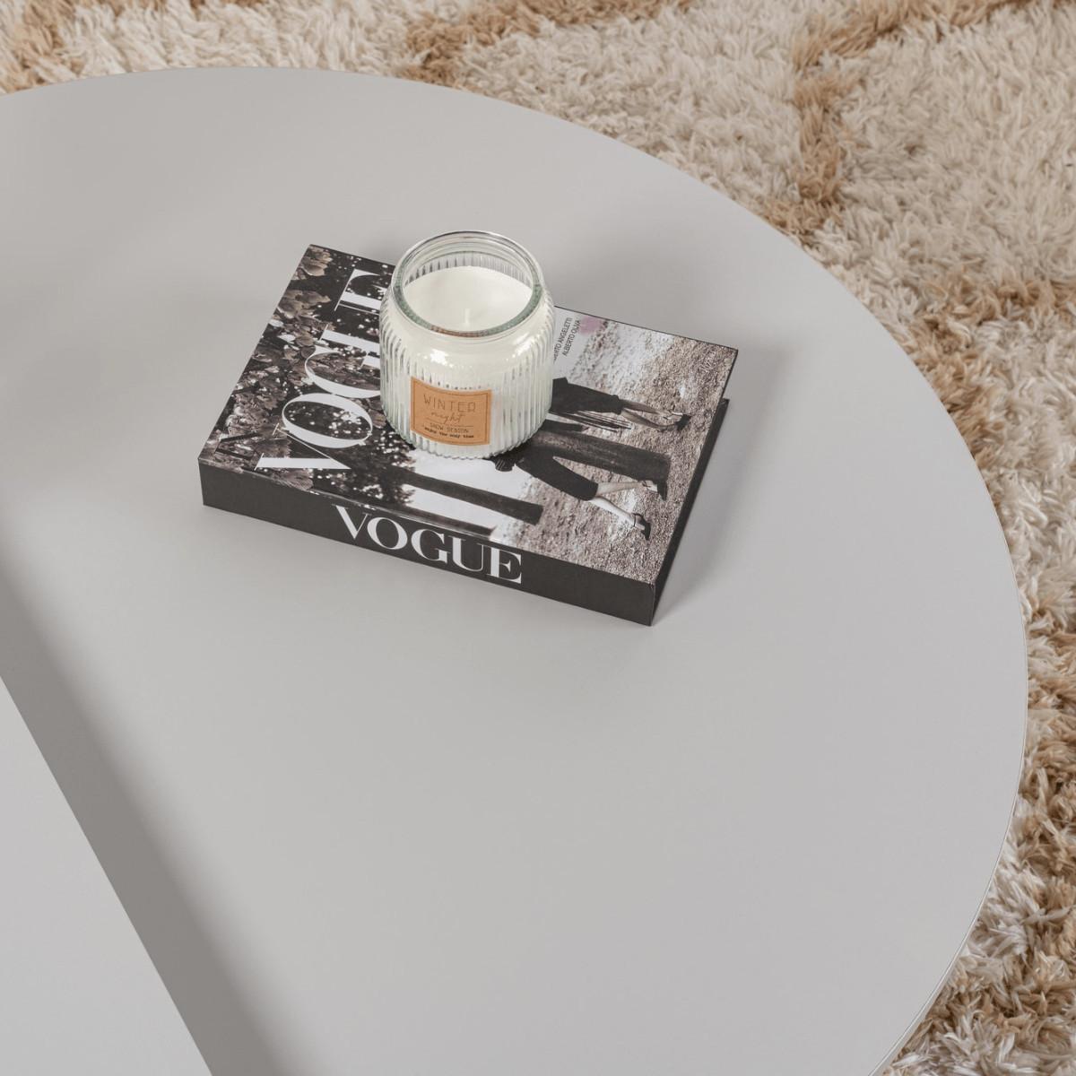 COUCHTISCH orion Braun - Grau, Holzwerkstoff (9.5/90/35cm) - Calicosy