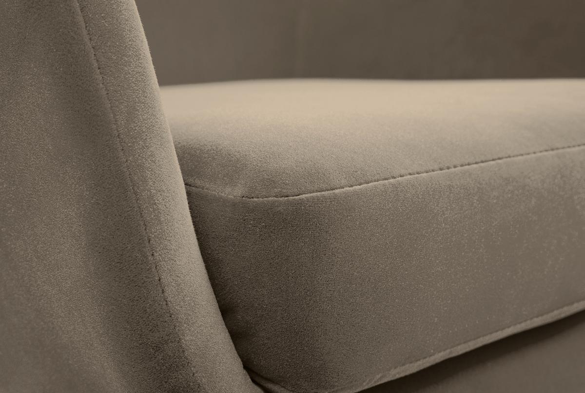 SESSEL SEDUTA, Modern Polstersessel Loungesessel, Velours-Stoff Beige - Beige, Holz/Metall (72.5/101.5/83cm) - MASSENO
