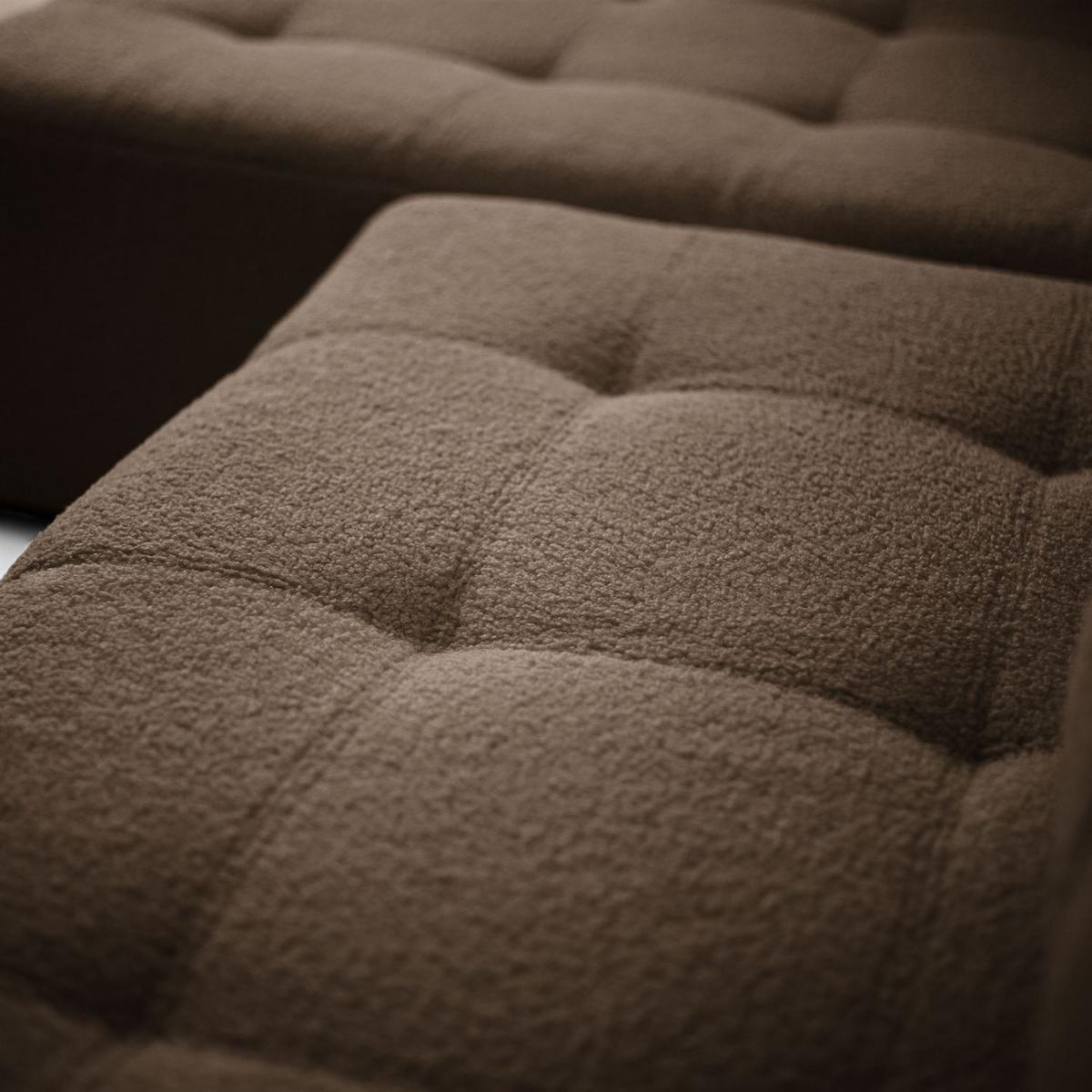 ECKSOFA ASTON mit Schlaffunktion und Bettkasten - Braun, Textil (261/143cm) - Lookway