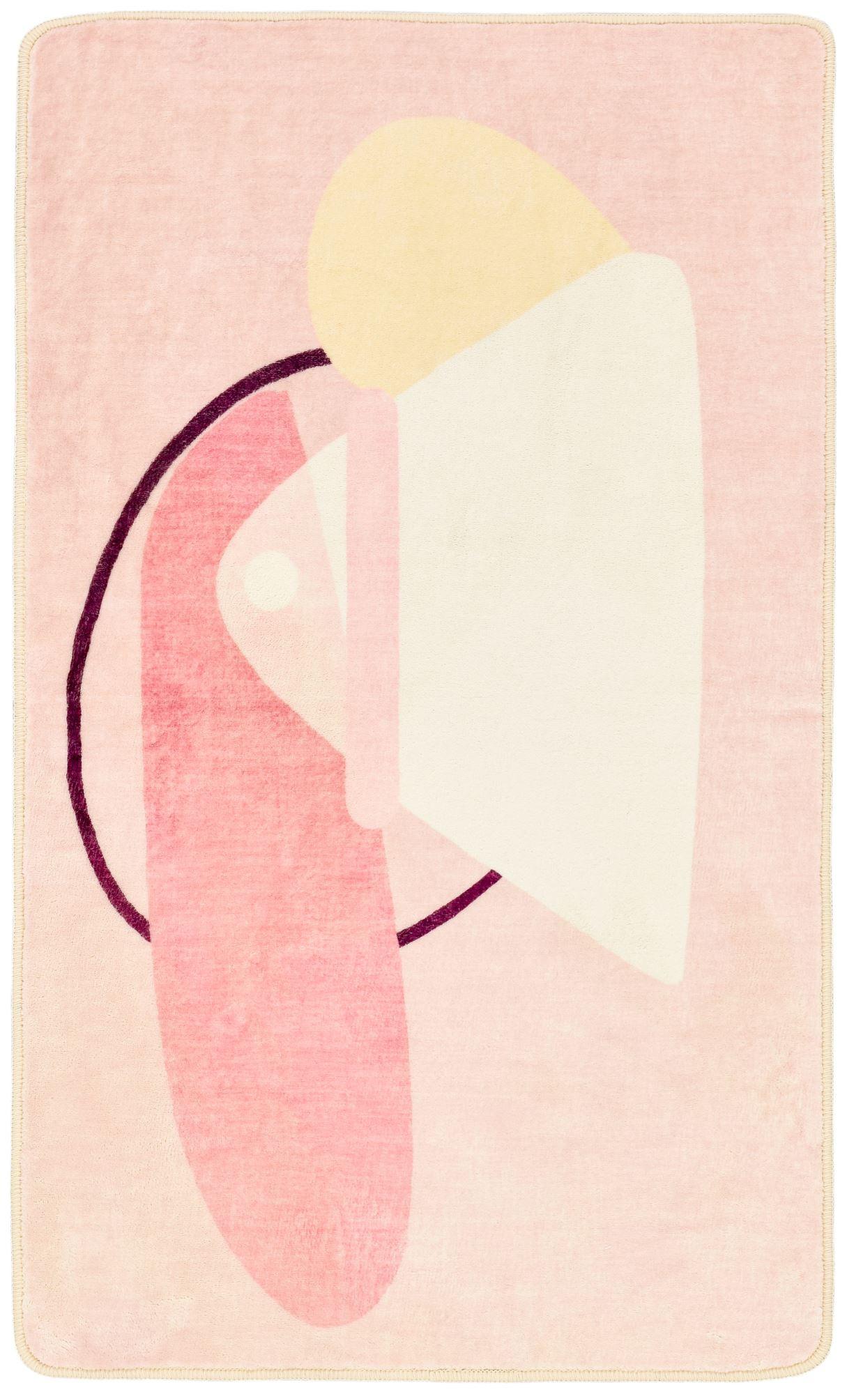 BADTEPPICH Aquata 60x100 cm - Rosa, Textil (60/100cm) - Gino Falcone