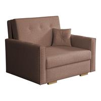 SCHLAFSOFA Viva Sonic I - Schwarz/Braun, Holz/Textil (103/85/100cm) - MIRJAN24
