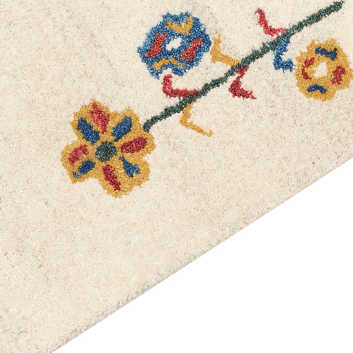 TEPPICH geflochten Husunlu 200/140 cm - Beige, Textil (140/200cm) - Beliani