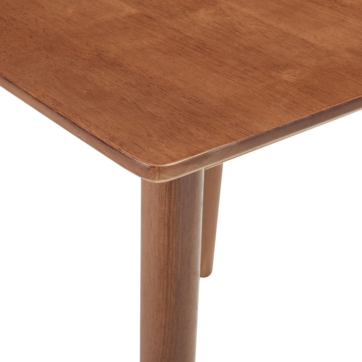 ESSTISCH Klijori - Walnussfarben, Holz (75/75/73.5cm) - [en.casa]