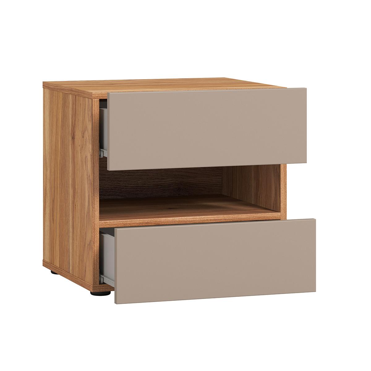 NACHTTISCH Iséa Taupe - Taupe, Holzwerkstoff (46/45/40.5cm) - Petits-meubles