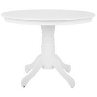 ESSTISCH 100/100/76 cm Weiß Rund Akron - Weiß, Holzwerkstoff (100/100/76cm) - Beliani