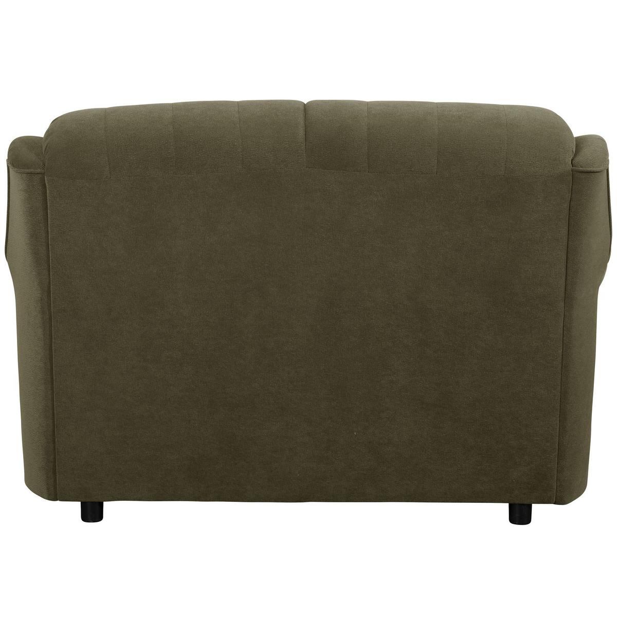 SOFA 2-Sitzer Kaylyn Flockstoff grün - Grün, Kunststoff (133/89/83cm) - 58aufmkessel
