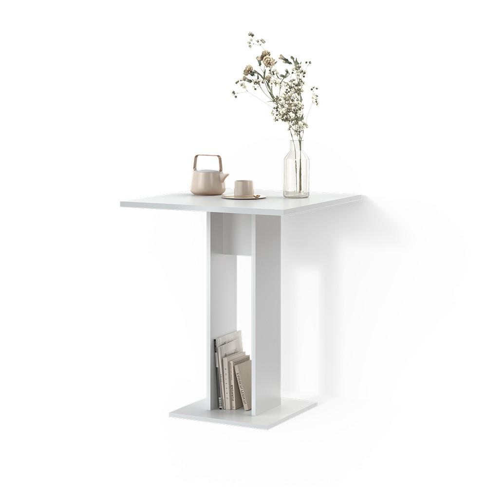 ESSTISCH Regusa Weiß 65 x 78 cm - Weiß, Holzwerkstoff (65/65/78cm) - Livinity®